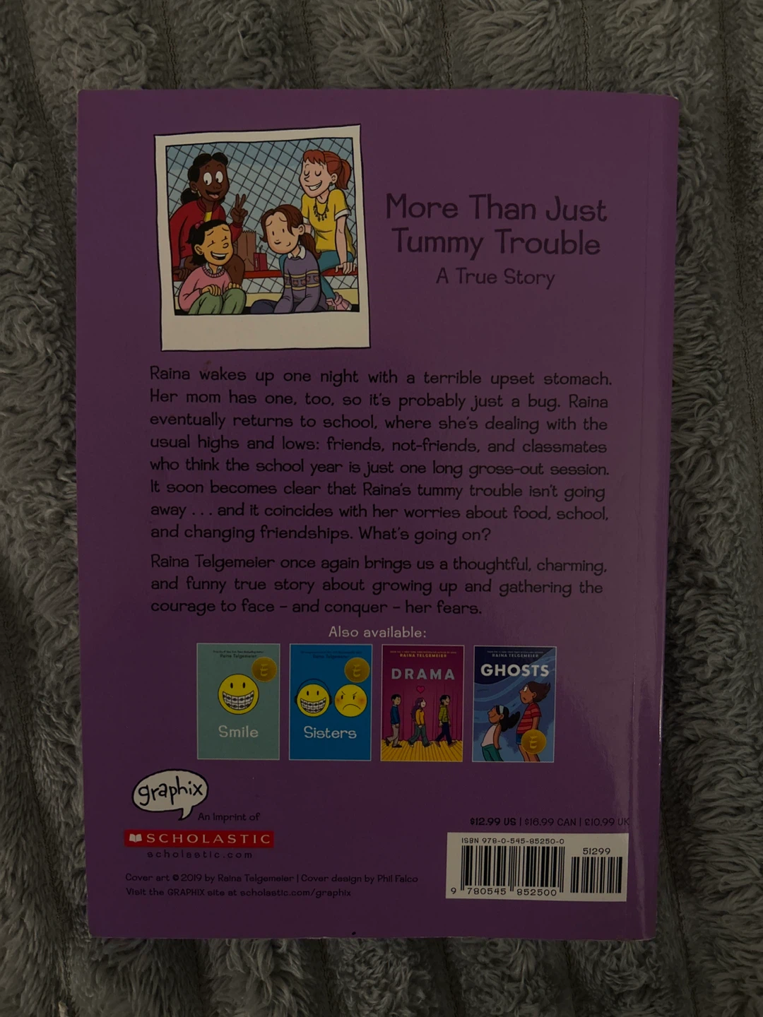 NEW Guts: A True Story Graphic Novel by Raina Telgemeier - photo 2
