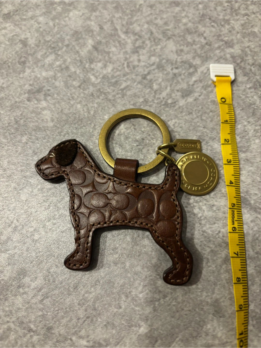 Coach Dog Shaped Leather Keychain - photo 3