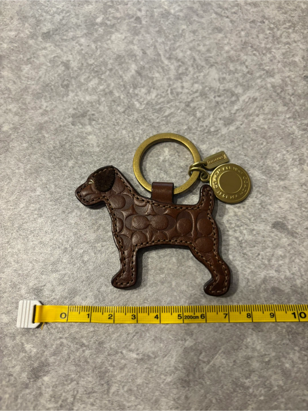 Coach Dog Shaped Leather Keychain - photo 4