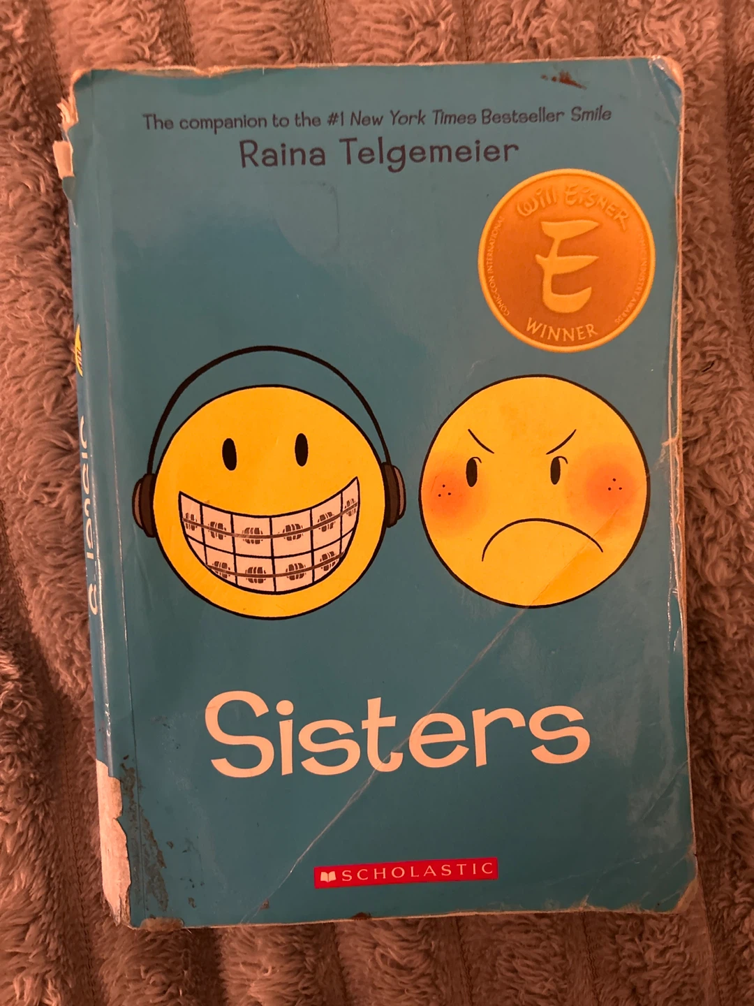Sisters by Raina Telgemeier Graphic Novel Book