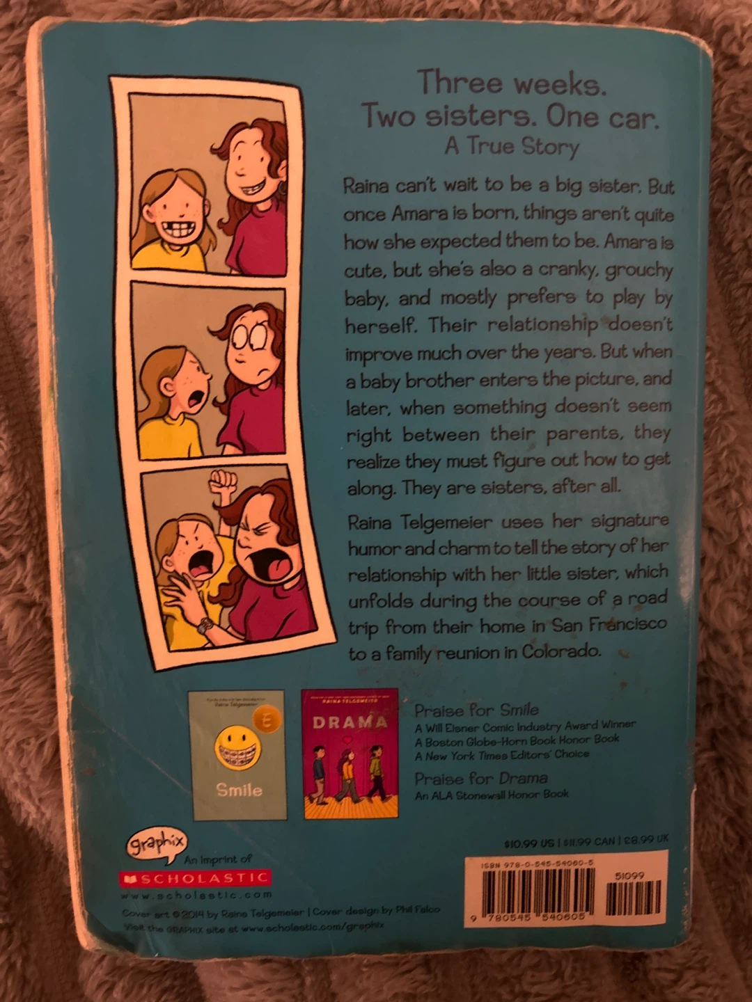 Sisters by Raina Telgemeier Graphic Novel Book - photo 2