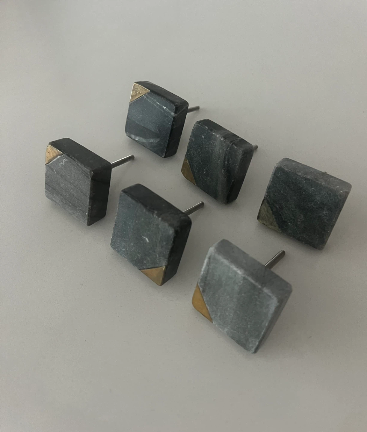 Set of 6 Stone Cabinet Drawer Knobs - photo 2