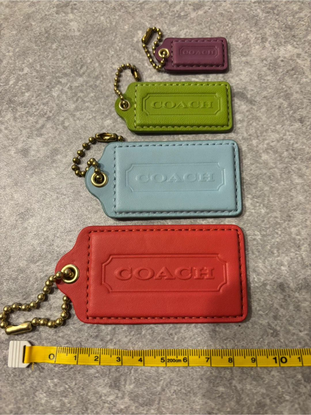 Coach Leather Bag Charms/Tags - Assorted Colors - photo 2