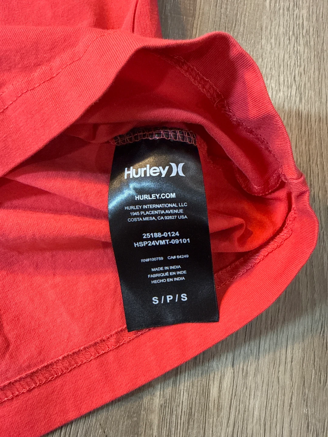 Hurley Red/Orange T-Shirt - photo 4