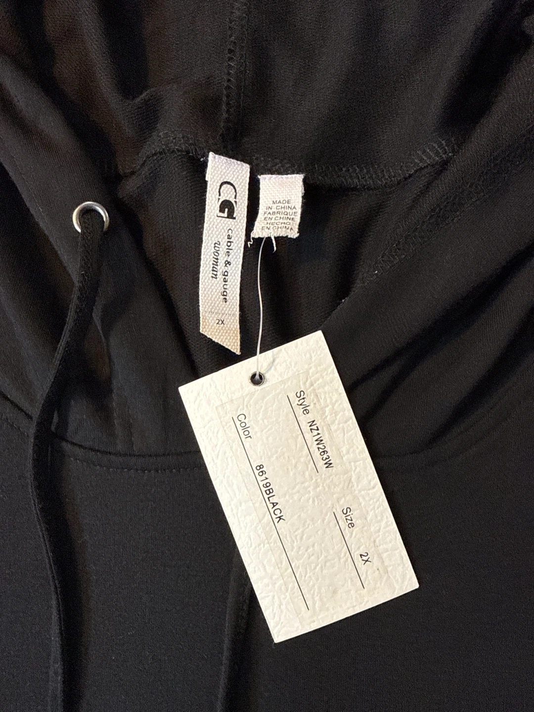 Cable & Gauge Black Hoodie 2X - photo 3