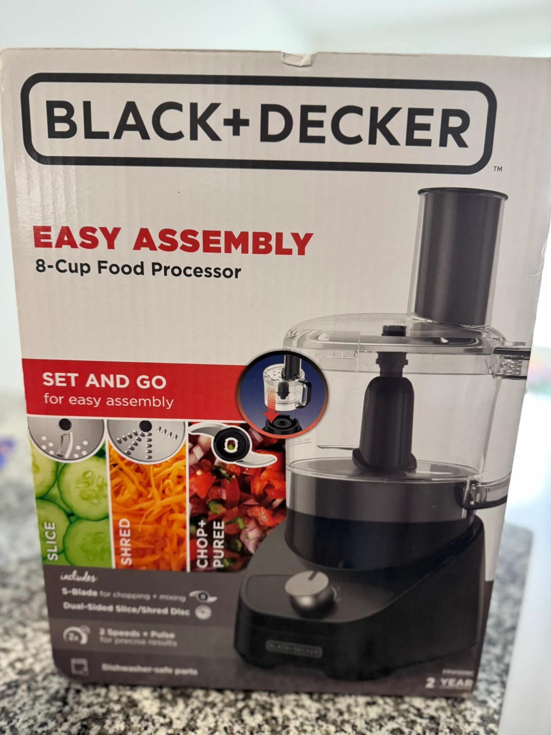 BLACK+DECKER 8-Cup Food Processor
