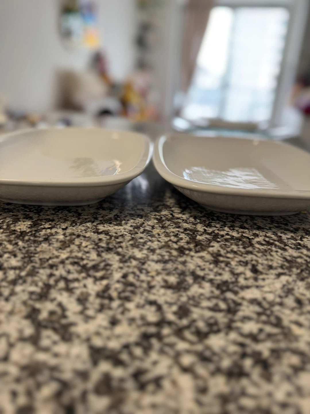 Set of 2 White Rectangular Plates - photo 3