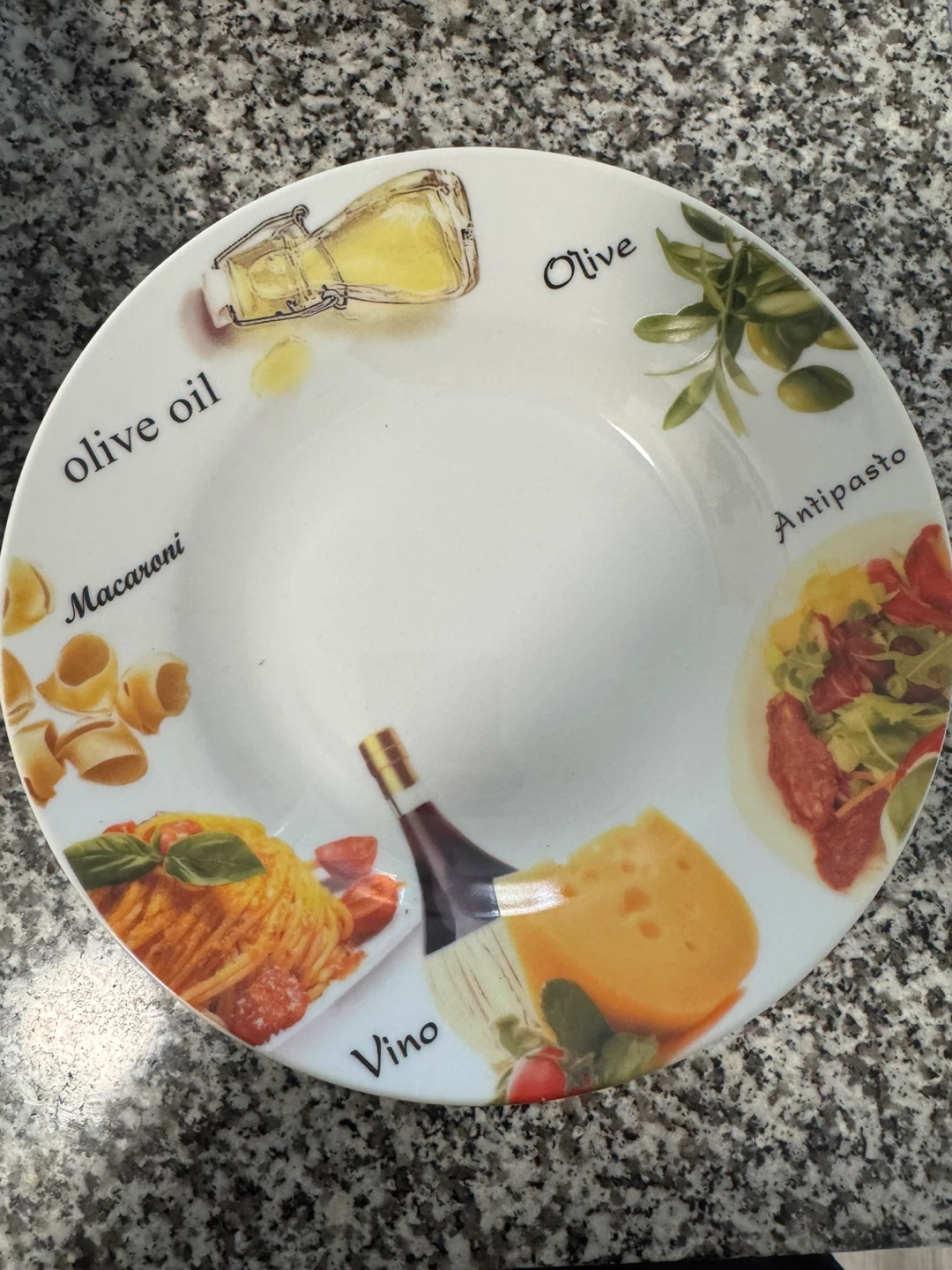 Set of 4 Pasta Design Dinner Plates with two large serving dish - photo 5