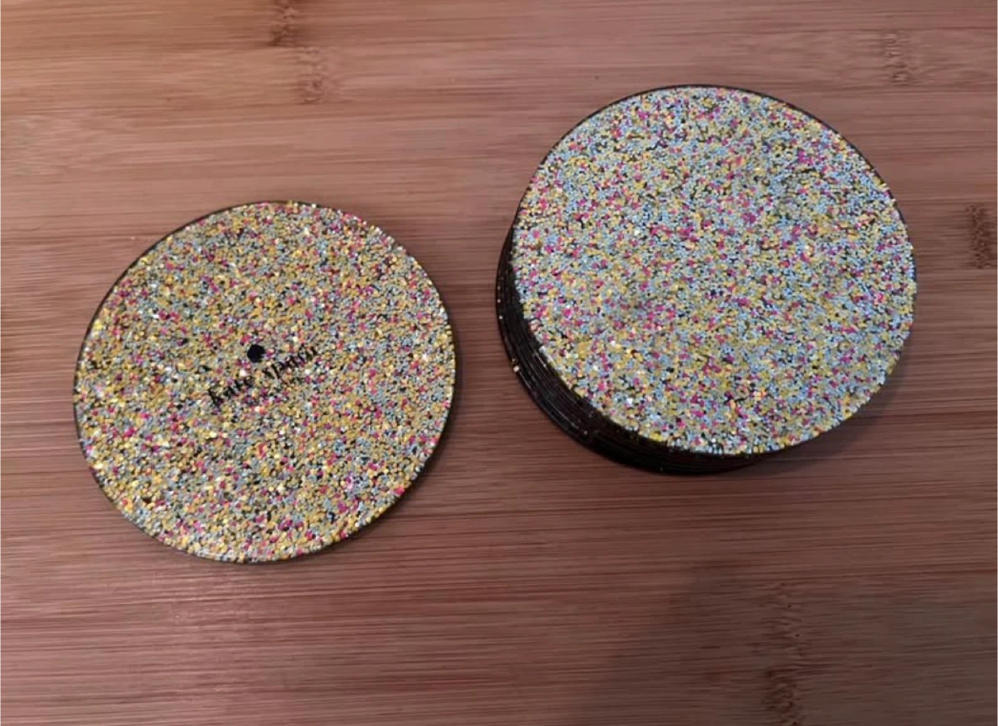 Glitter Resin Coaster Set (7-Piece) – Kate Spade New York - photo 2