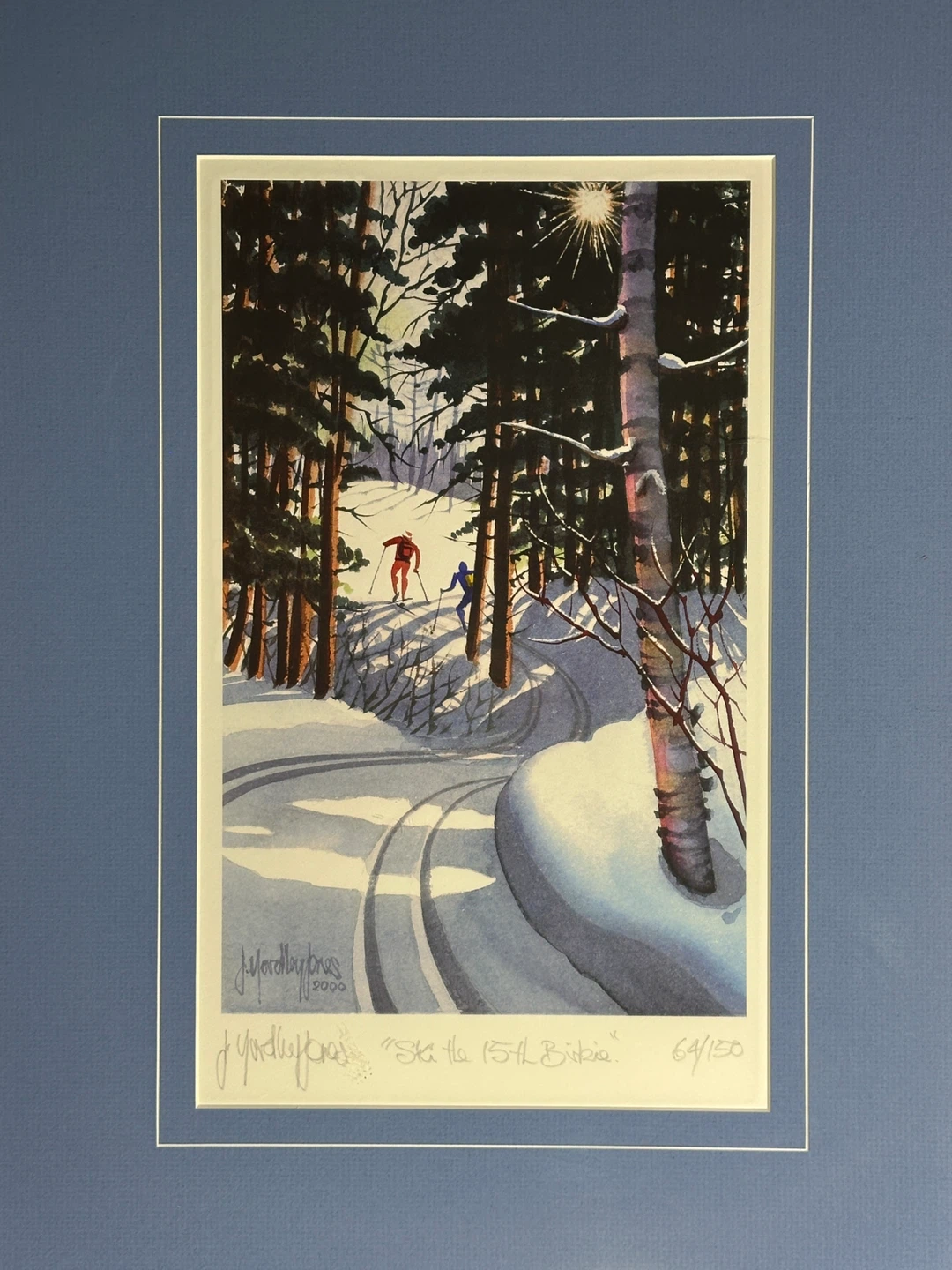 J. Yardley Jones "Ski the 15th Birkie" Limited Edition Print - photo 2