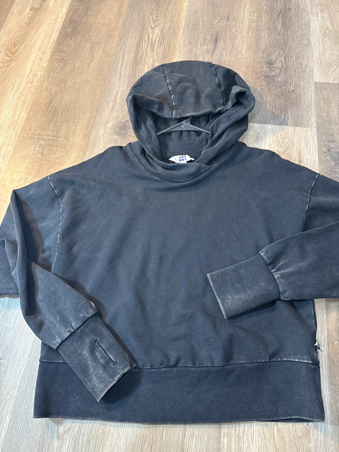 Joy Lab Black Cotton Blend Hoodie Size M