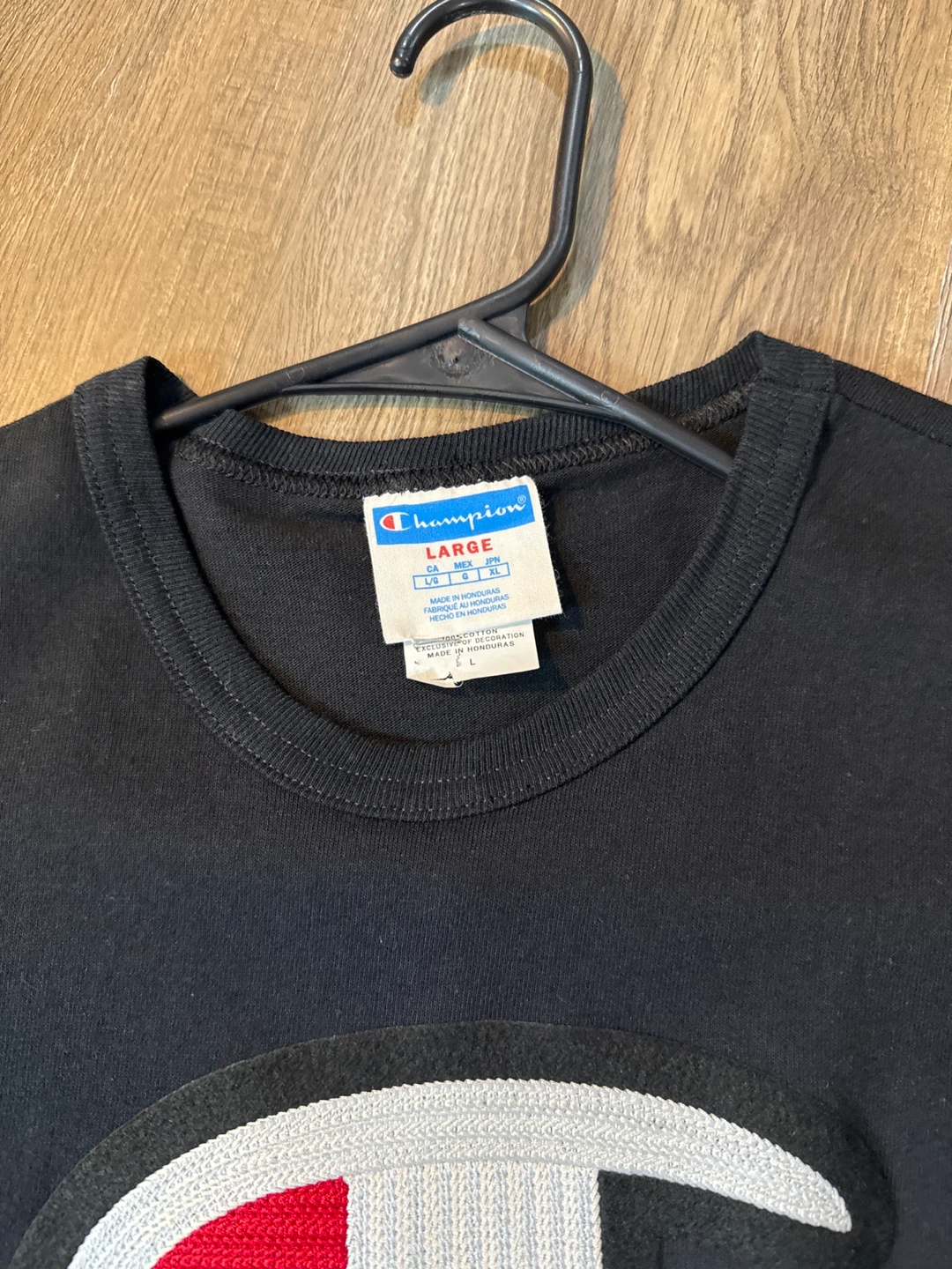 Champion Black T-Shirt Size Large - photo 2