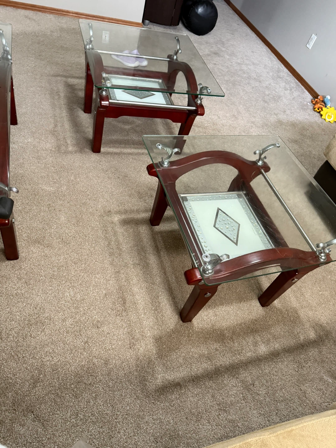 Glass Top Coffee Tables (Set of 3) - photo 2