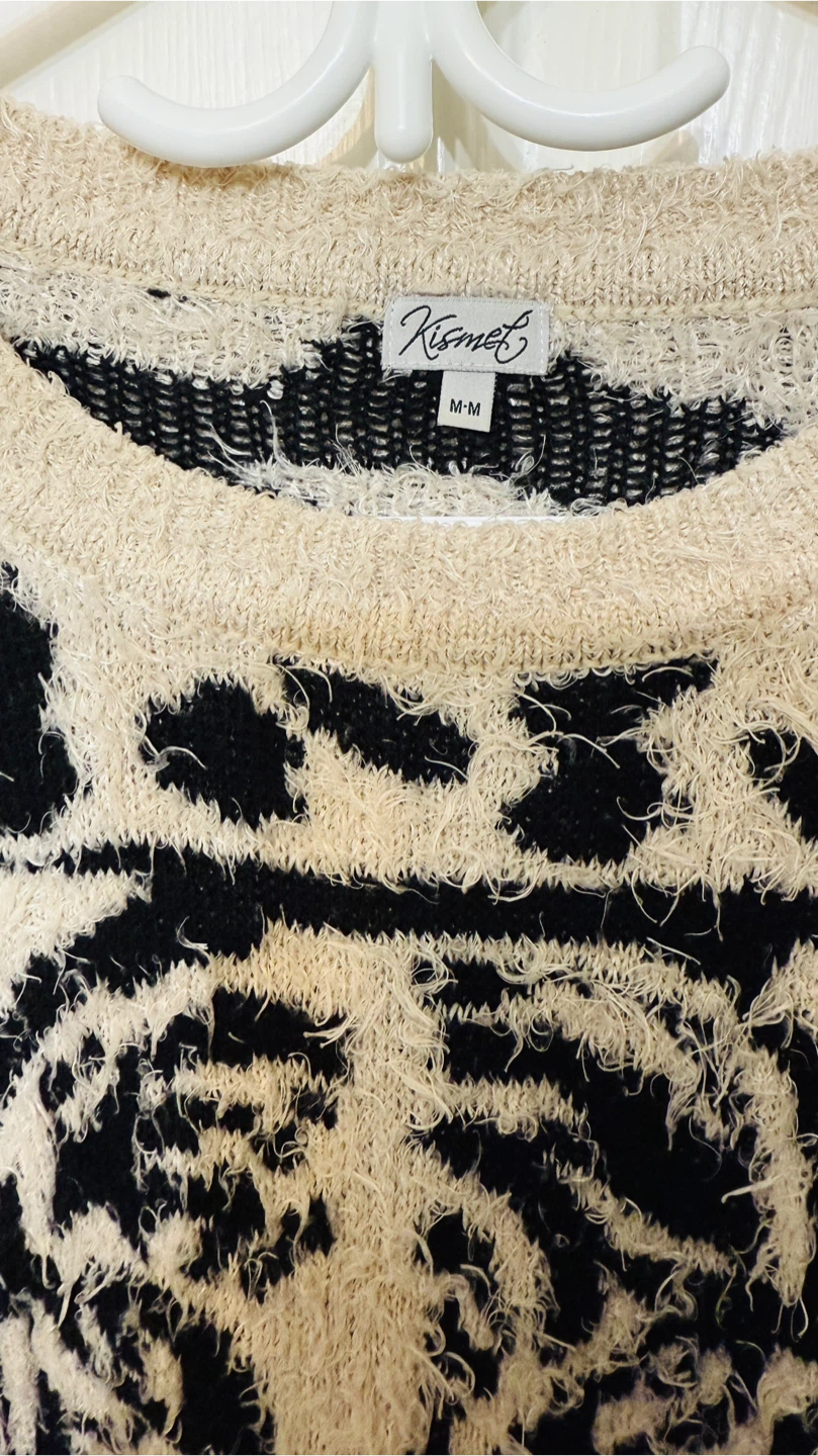 Kismet Fuzzy Tiger Face Crewneck Sweater - photo 2