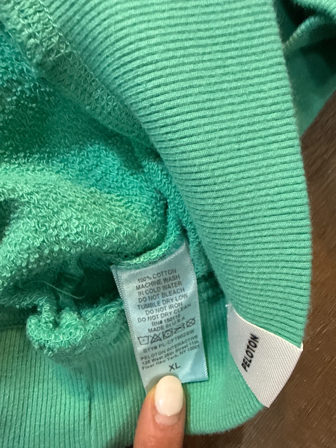 Peloton Sweatshirt XL Aqua - photo 5