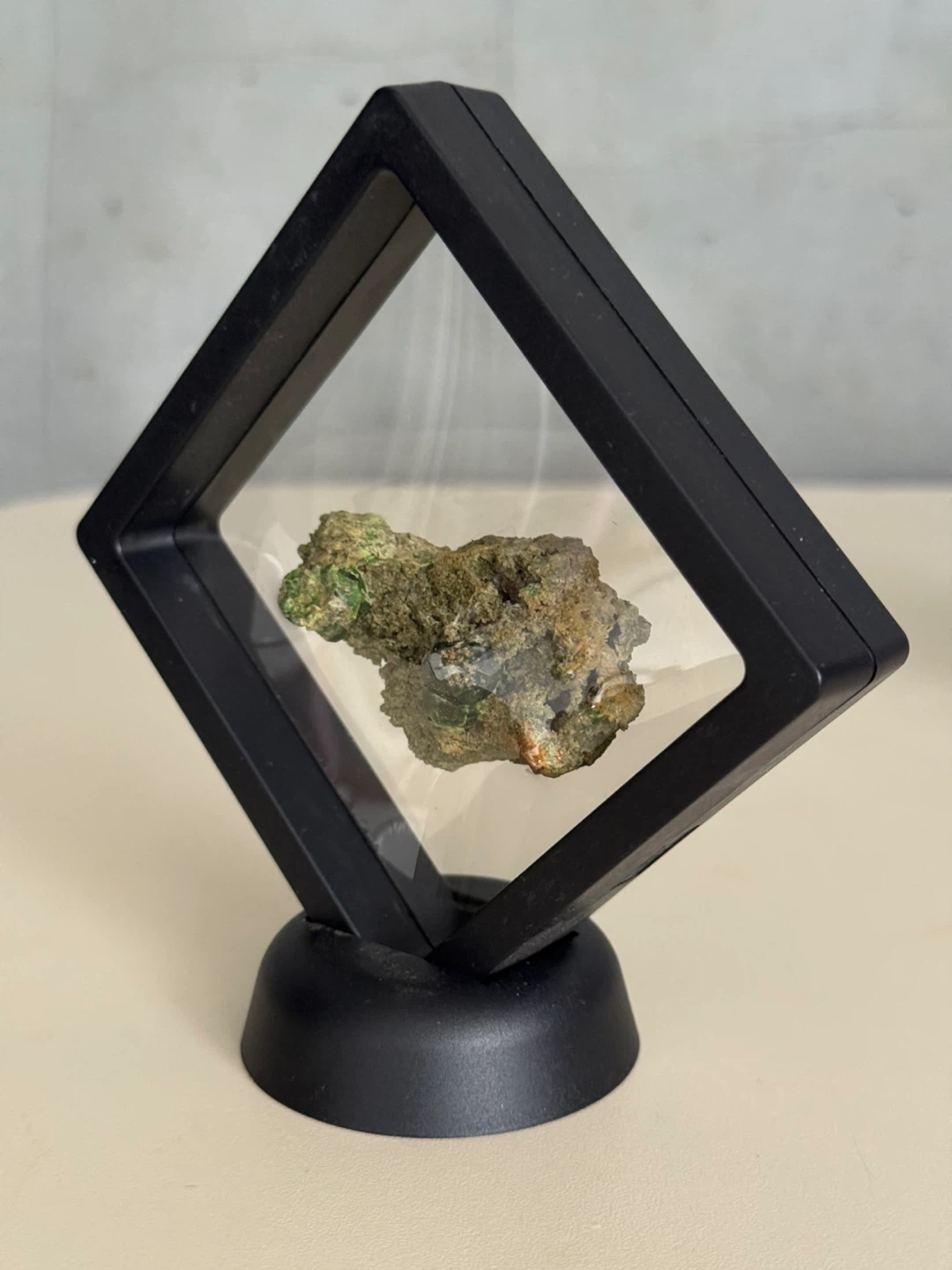 Natural Mineral Specimen in Display Case - photo 3