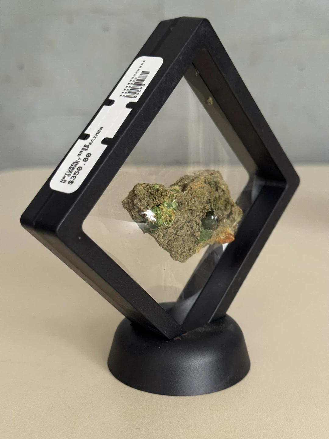 Natural Mineral Specimen in Display Case