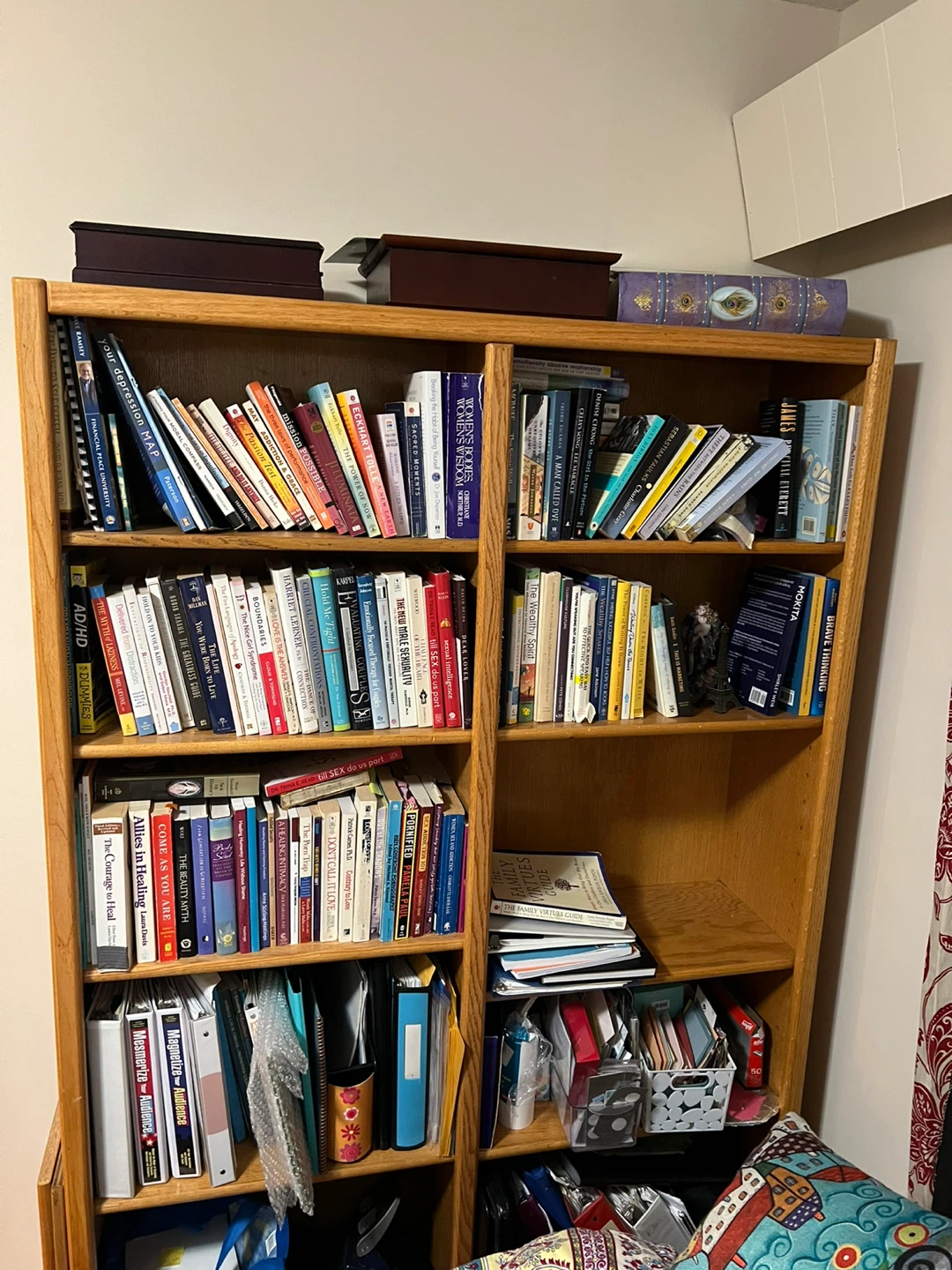 Wooden Bookshelf- double wide 🥕