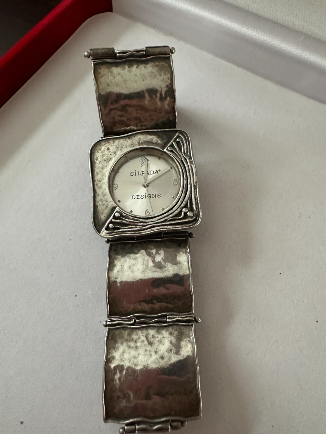 Silpada Square Faced 925 Sterling  Silver Vintage watch - photo 2
