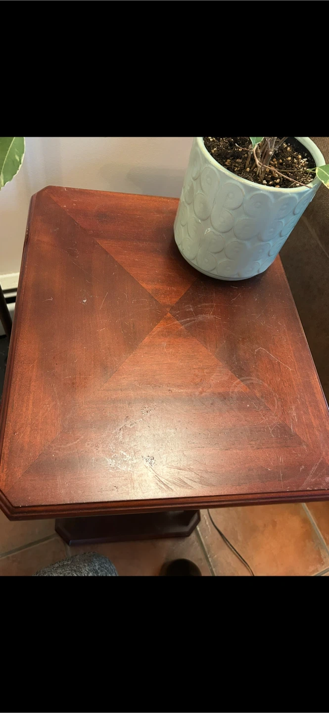 3 tier wooden side table - photo 5