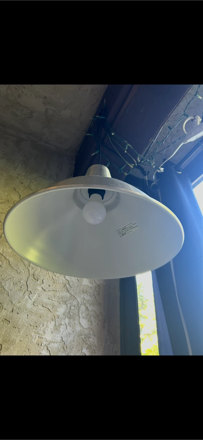 Hanging pendant light with XL plug chord included smart bulb - photo 2