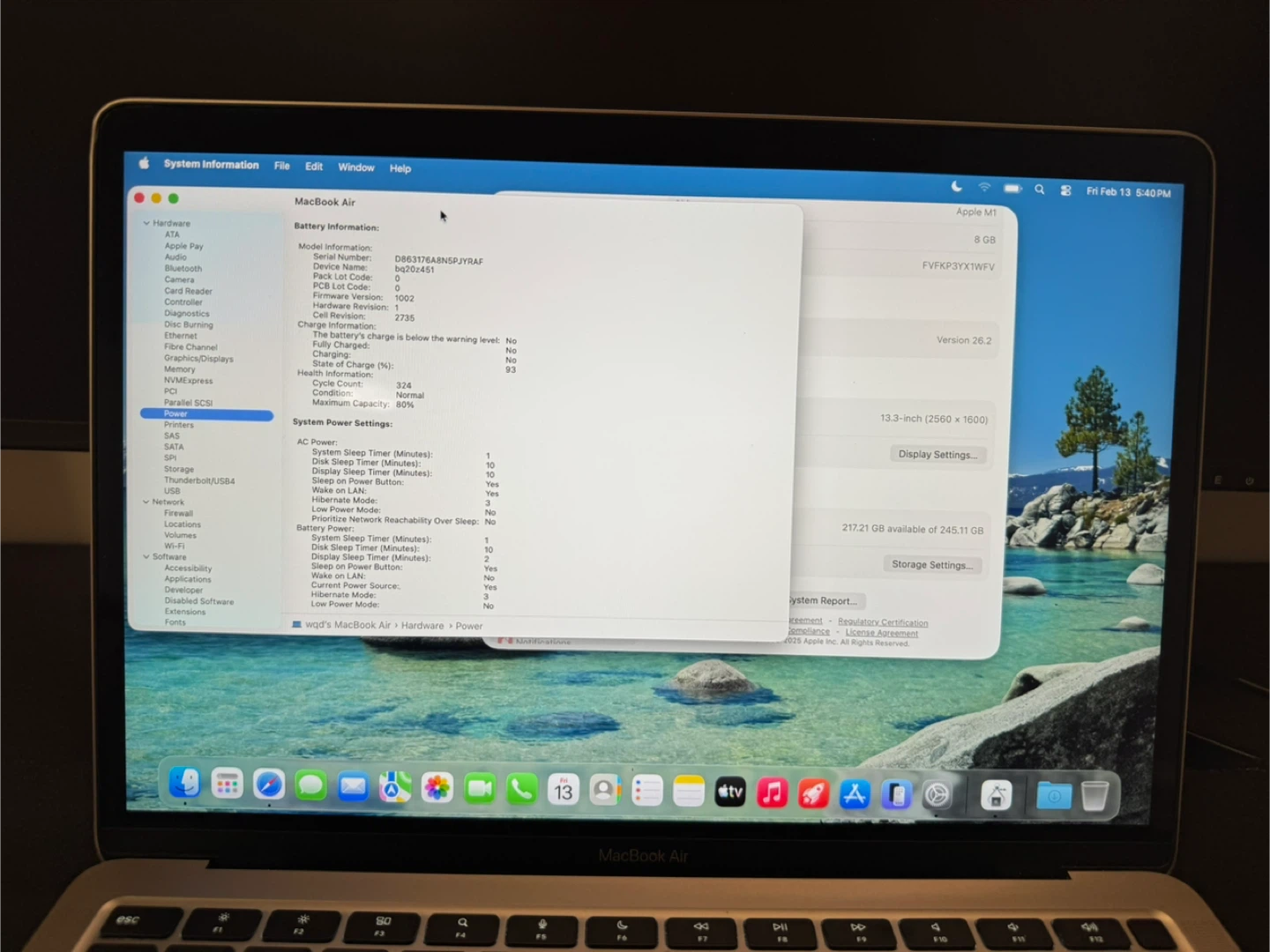 MacBook Air M1 (2020) 8GB / 256GB – Clean - photo 3