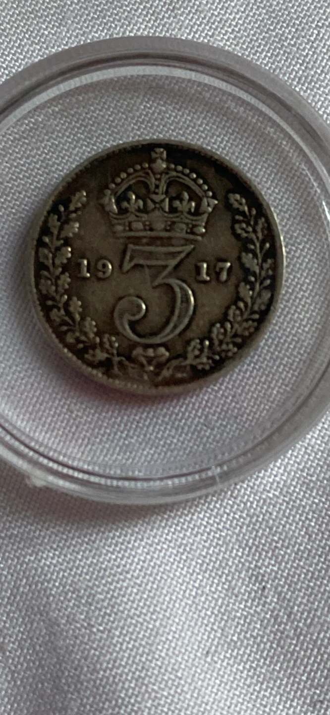 1917 3 Pence Coin - King George V