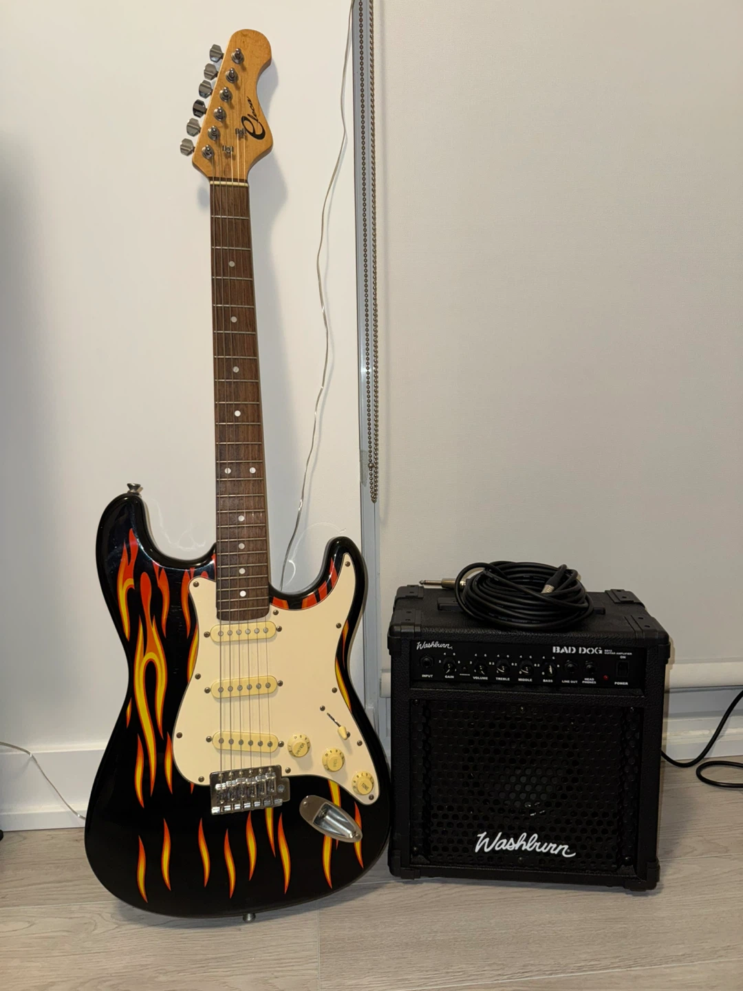 Electric Guitar and Washburn Amp Set