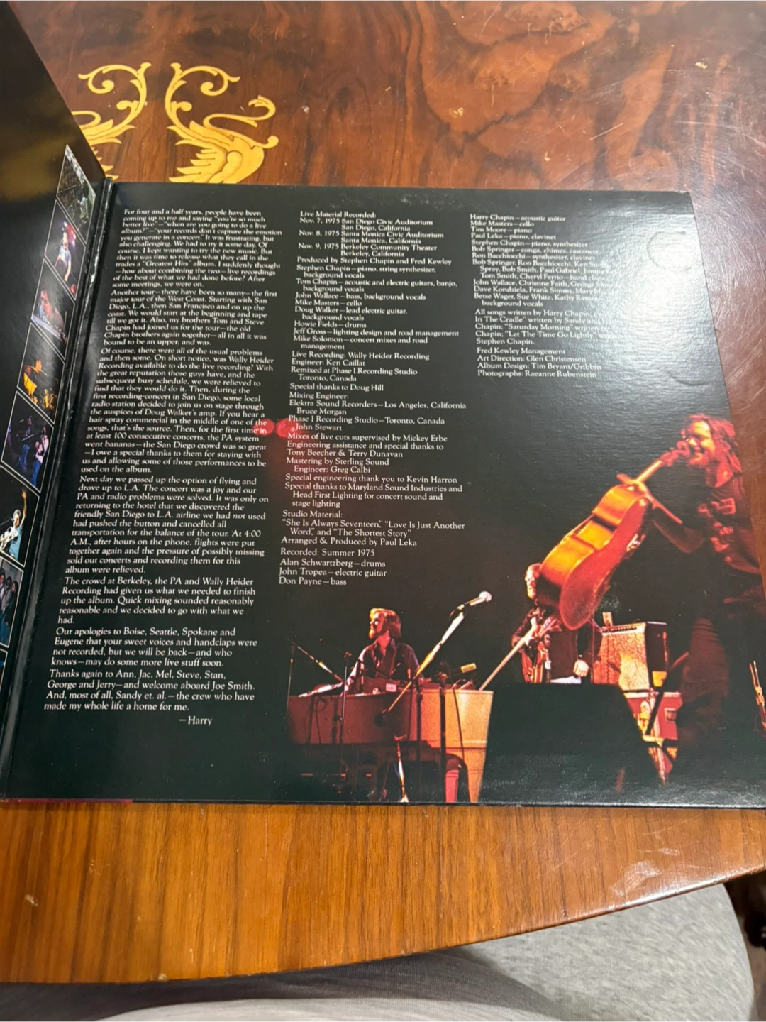 Harry Chapin Greatest Stories Live 2-Record Set Vinyl - photo 3