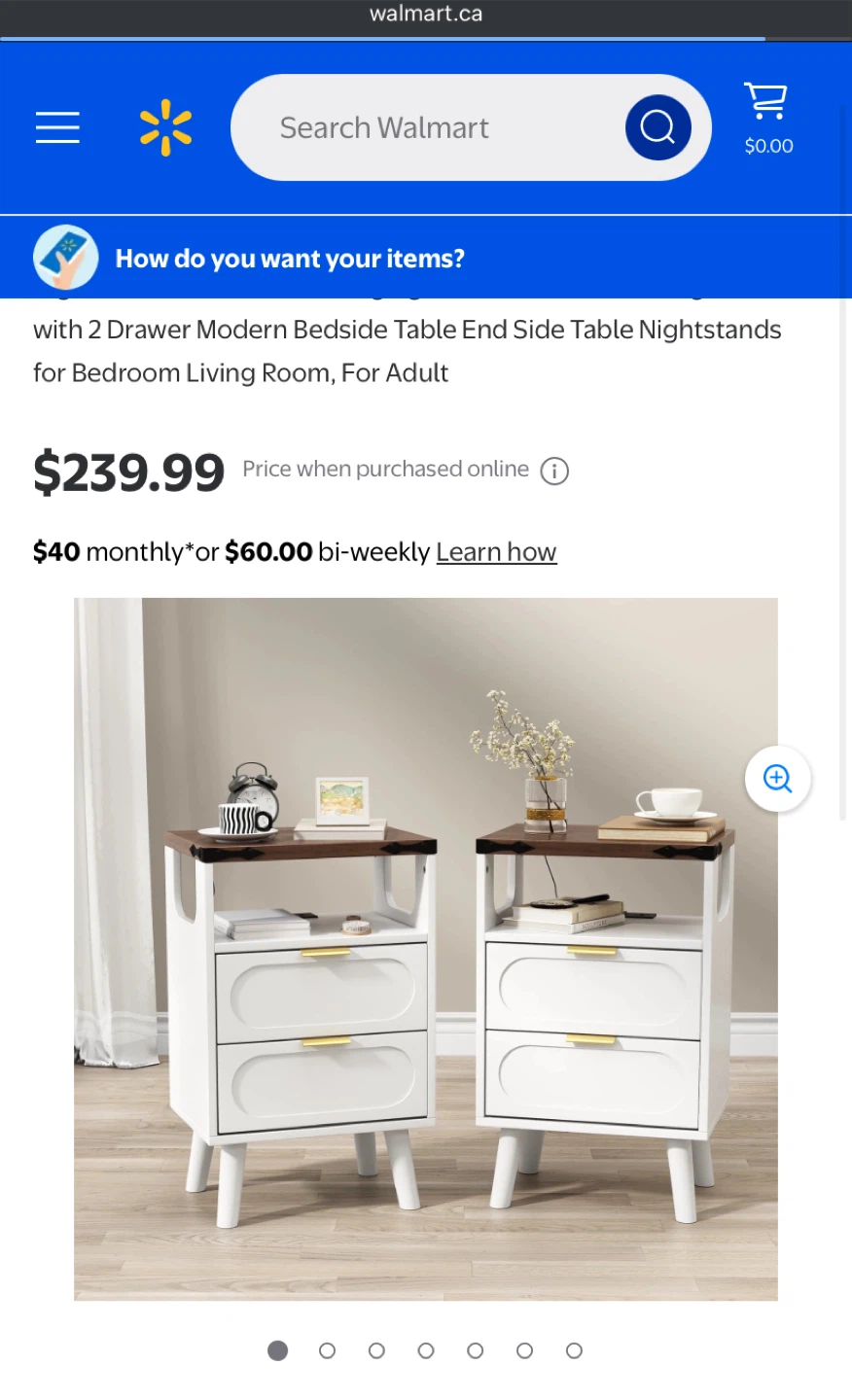 Brand New 2 Drawer Modern Bedside Table - photo 2