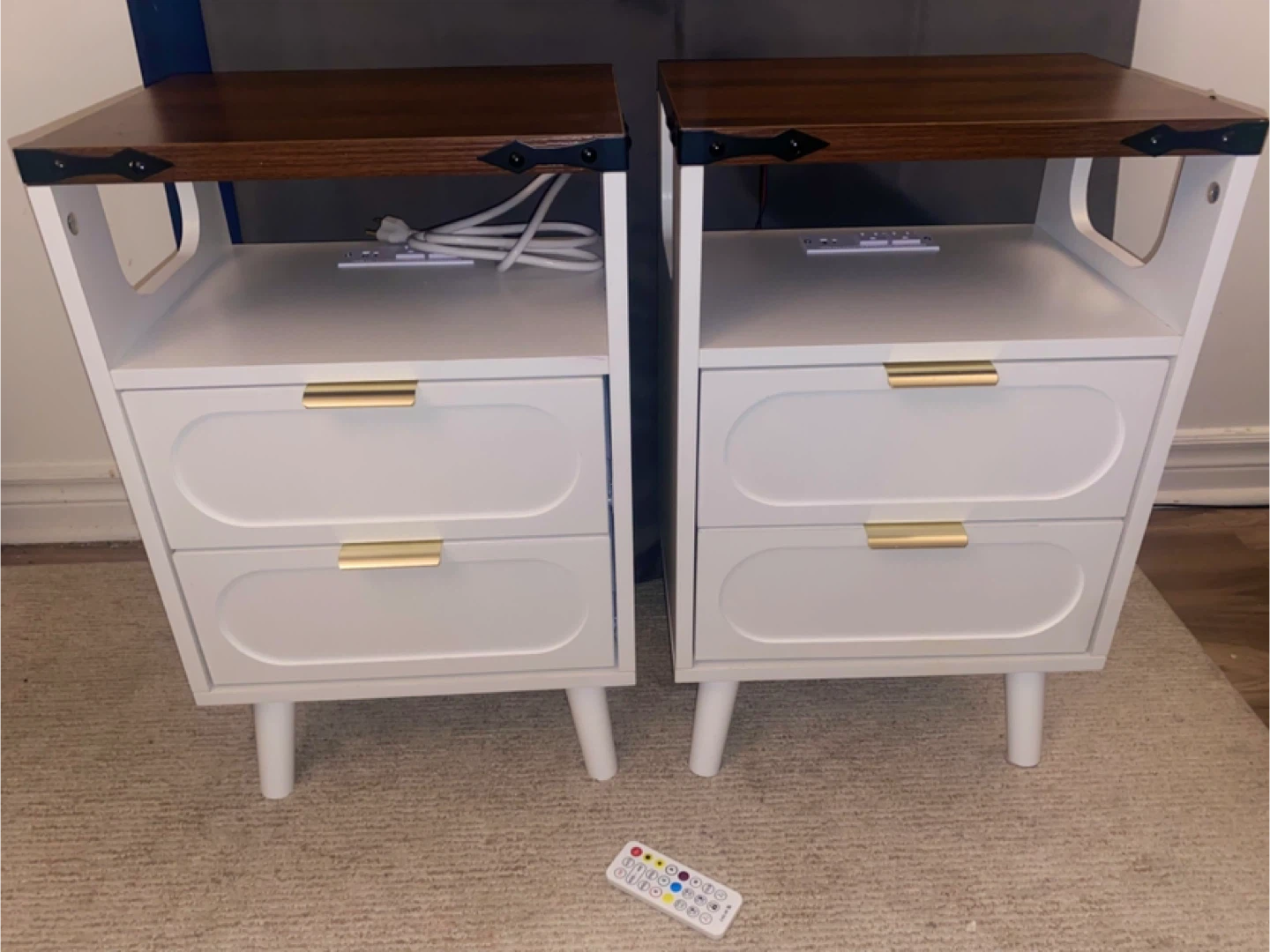 Brand New 2 Drawer Modern Bedside Table - photo 3