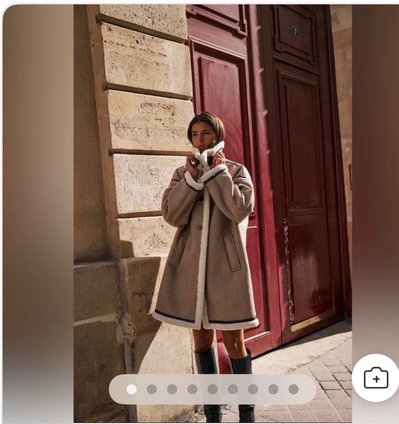 Zara Sherpa Trimmed Lined Coat 🥕