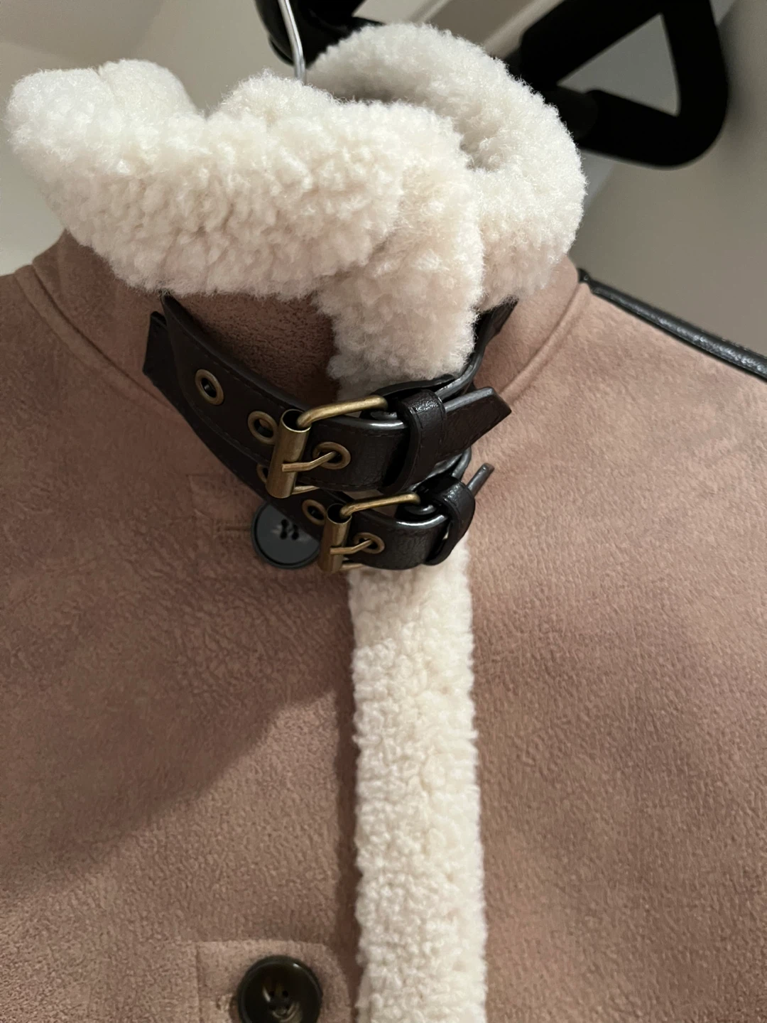 Zara Sherpa Trimmed Lined Coat 🥕 - photo 4