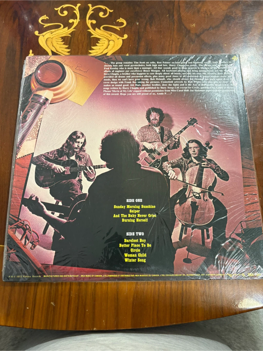 SEALED Harry Chapin Sniper and Other Love Songs Vinyl Record - photo 2