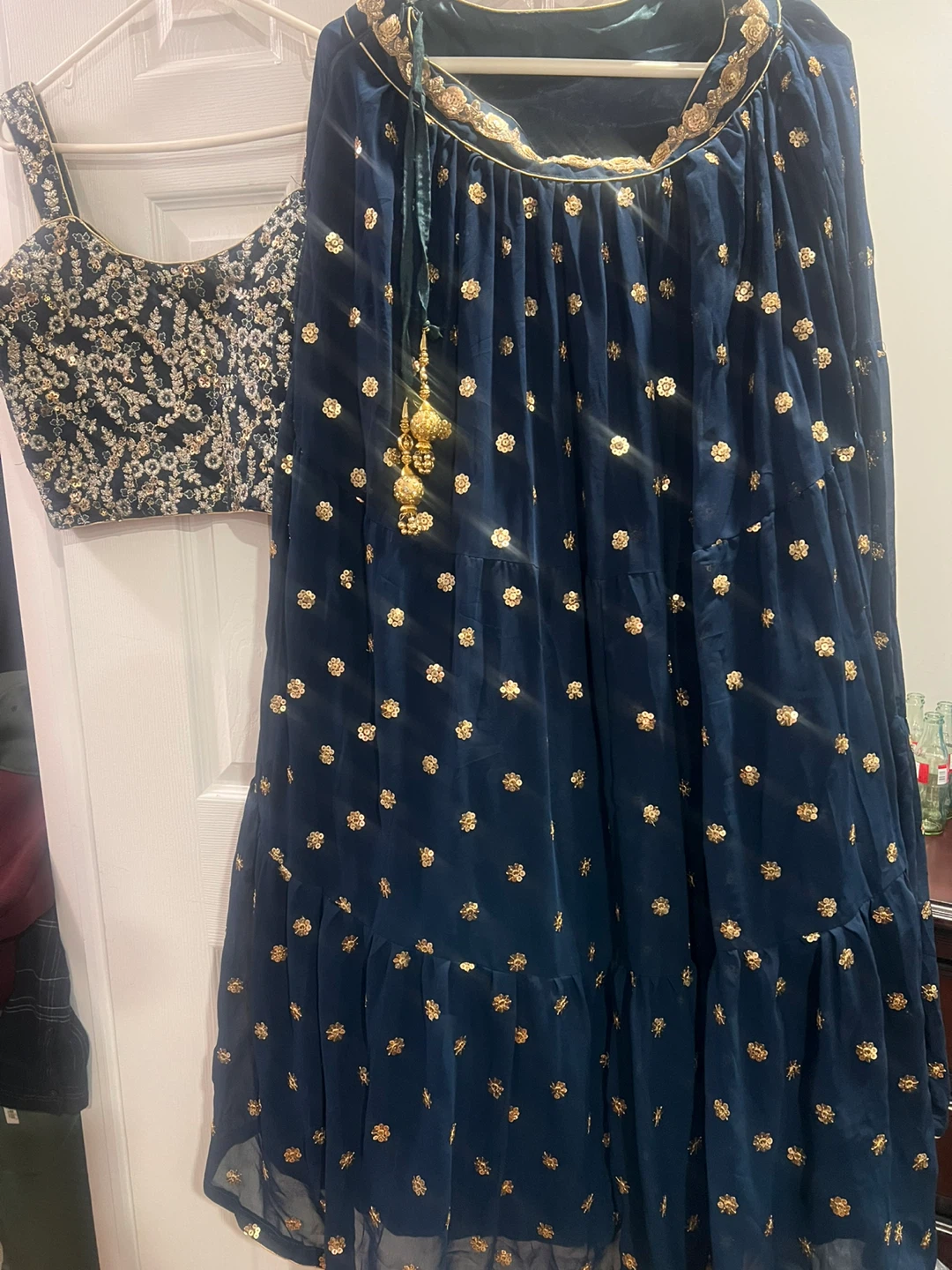 Navy Blue Lehenga 🥕