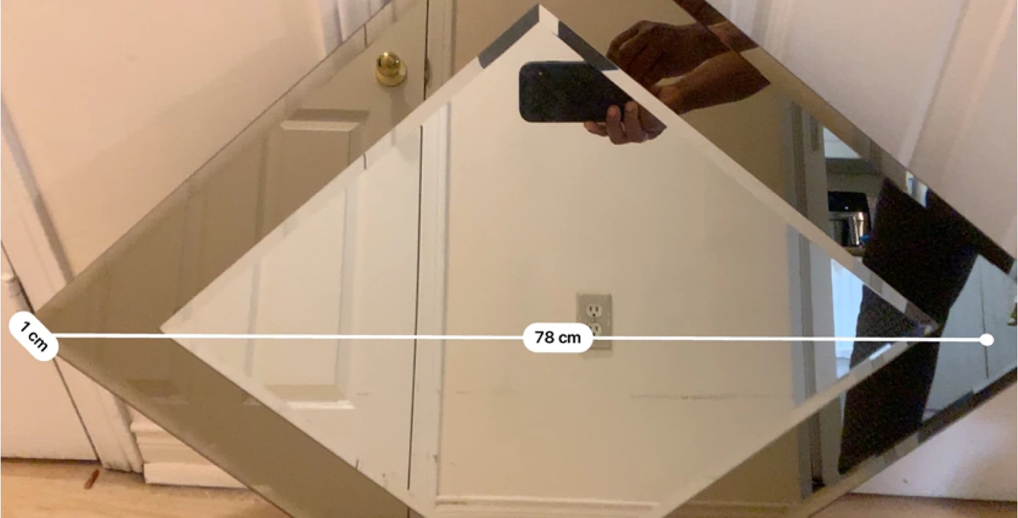 Beautiful Diamond Shaped Mirror - photo 2