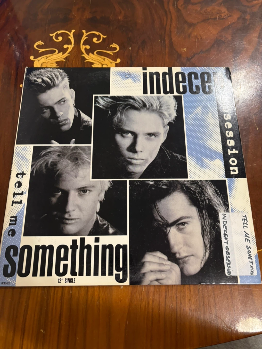 Indecent Obsession Tell Me Something 12" Single