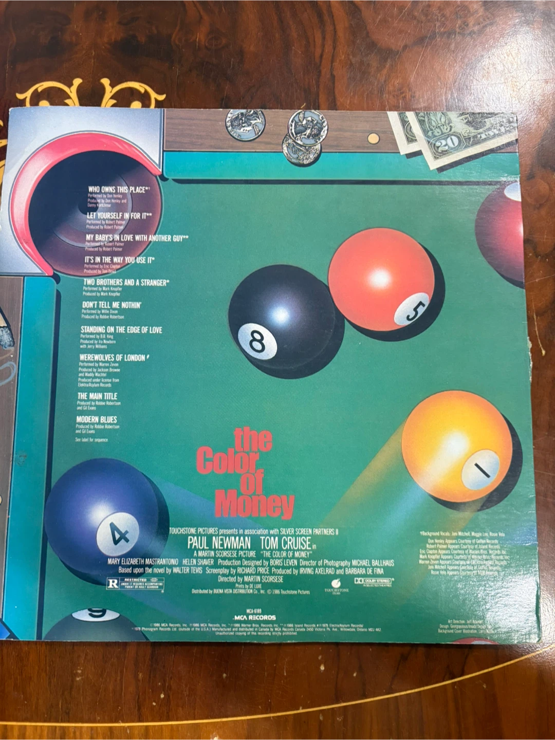 The Color of Money Original Motion Picture Soundtrack Vinyl - photo 2