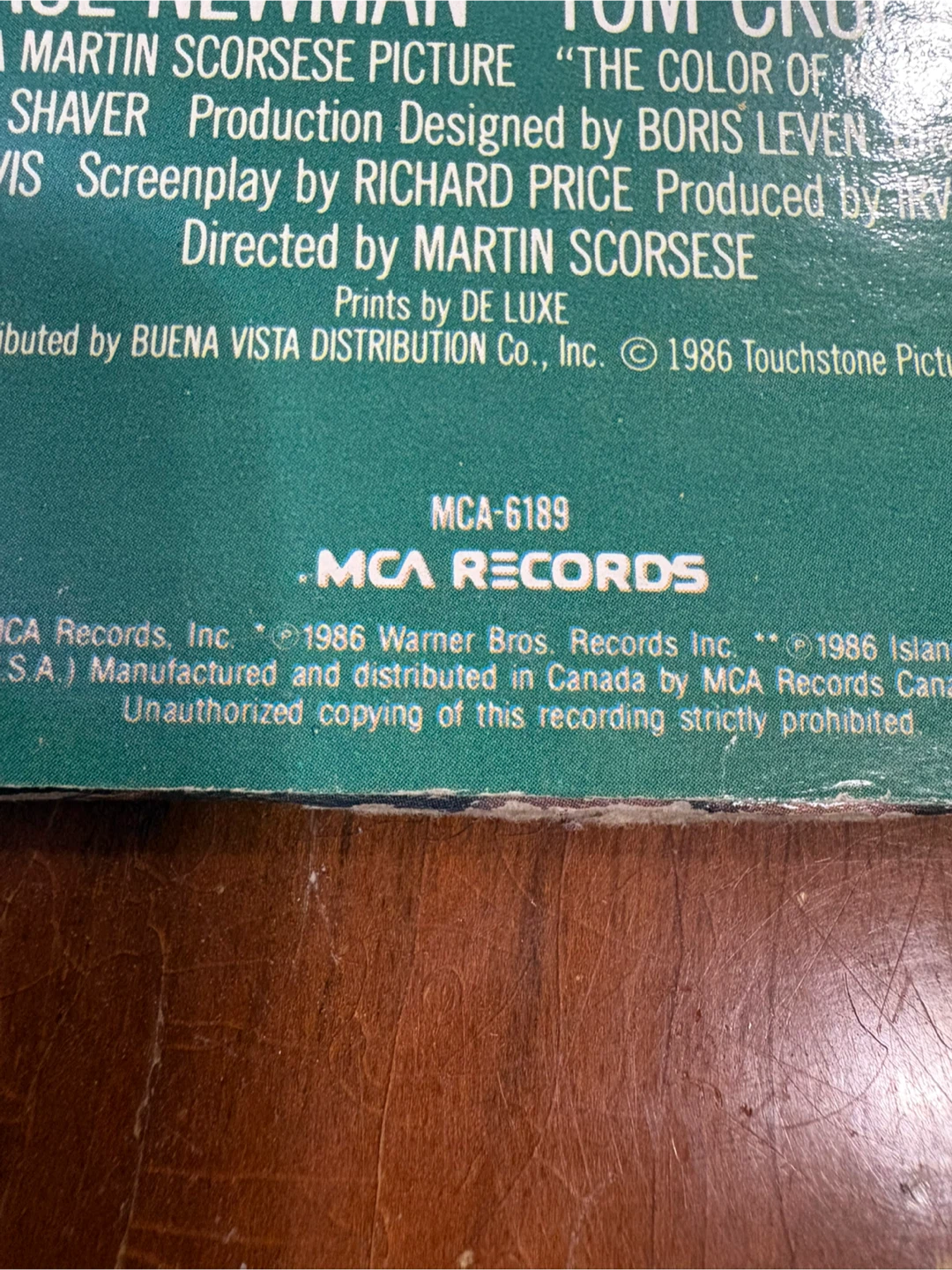 The Color of Money Original Motion Picture Soundtrack Vinyl - photo 3