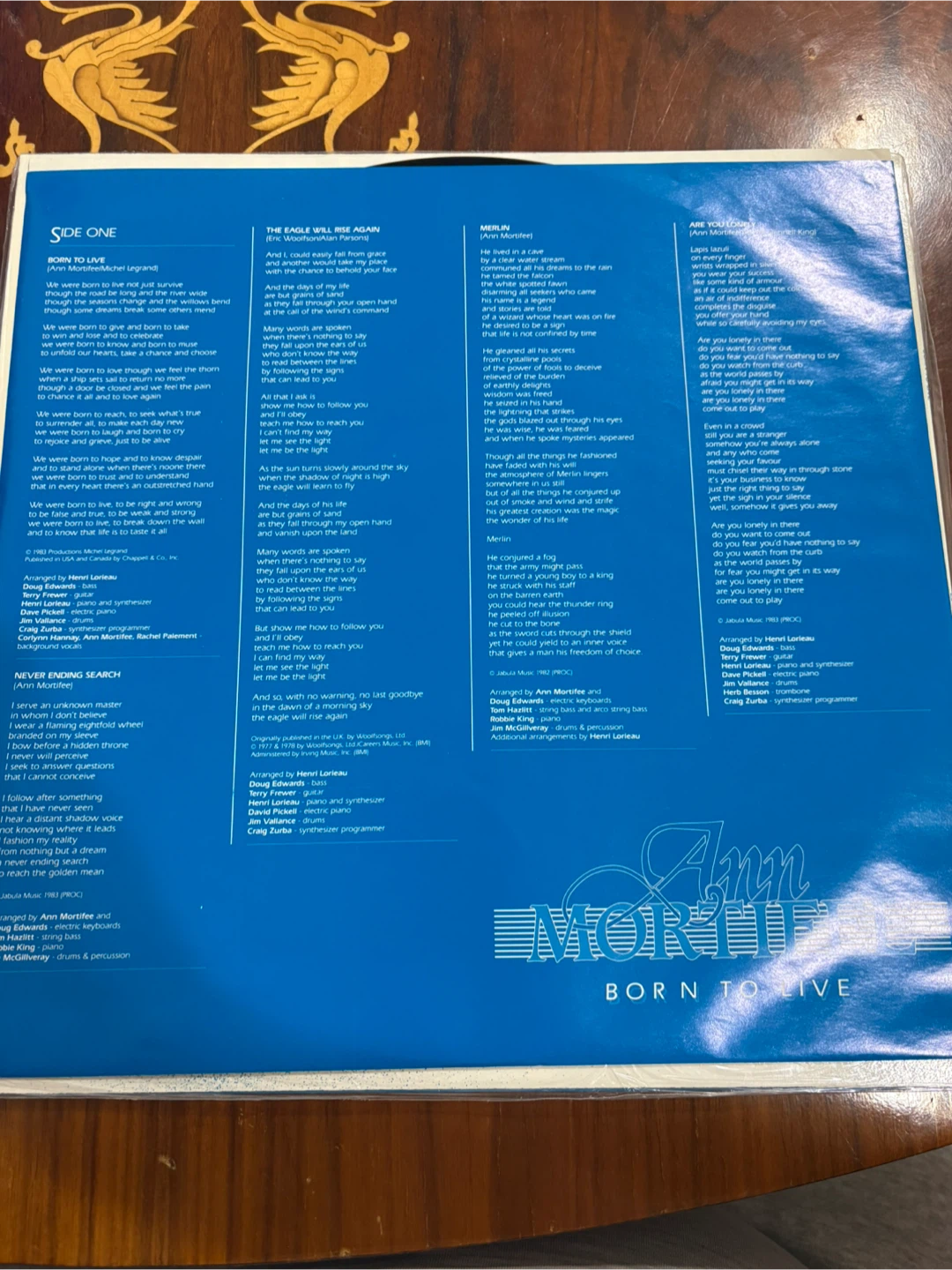 Ann Mortifee Born to Live Vinyl Record - photo 3