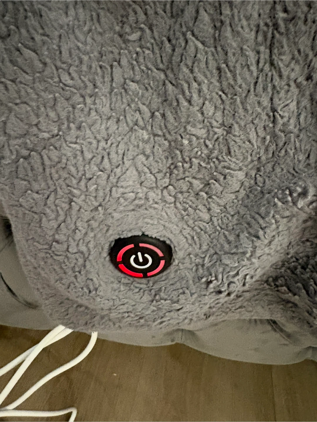 Grey Heated Throw Blanket