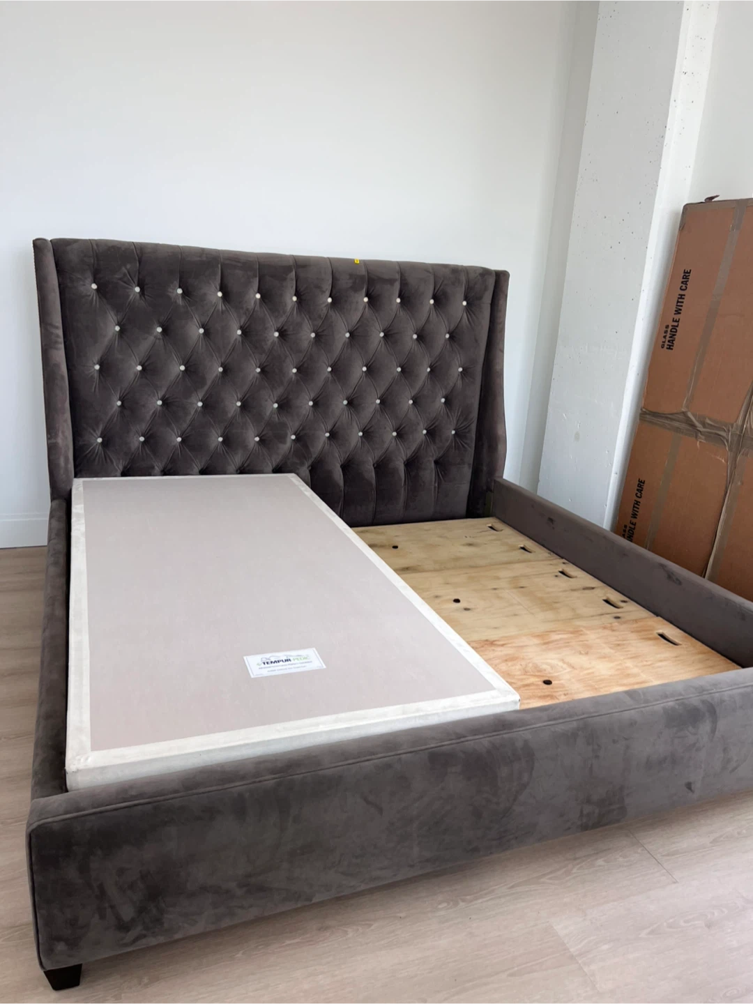 King Size Temper Pedic Box Spring Set