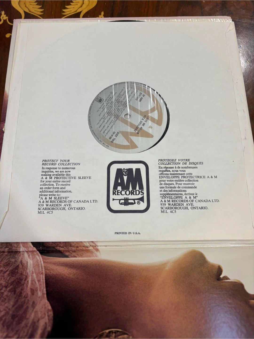 Rita Coolidge Love Me Again Vinyl Record LP A&M Records SP-4699 - photo 3