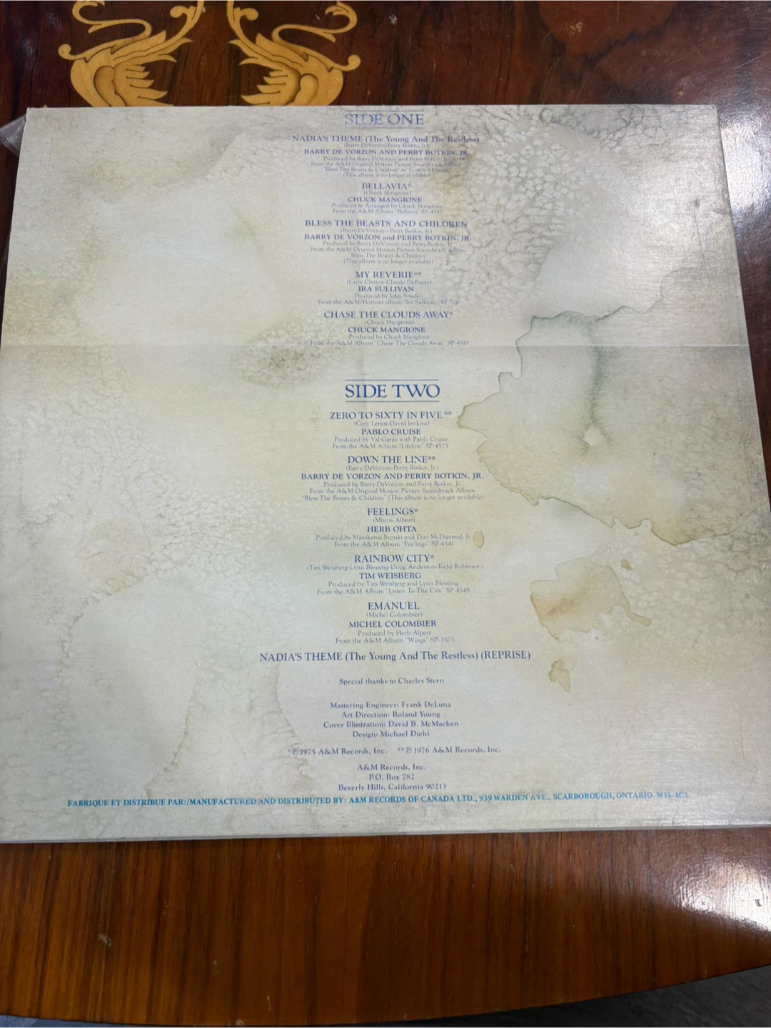 Nadia's Theme (The Young and the Restless) Vinyl Record - photo 2