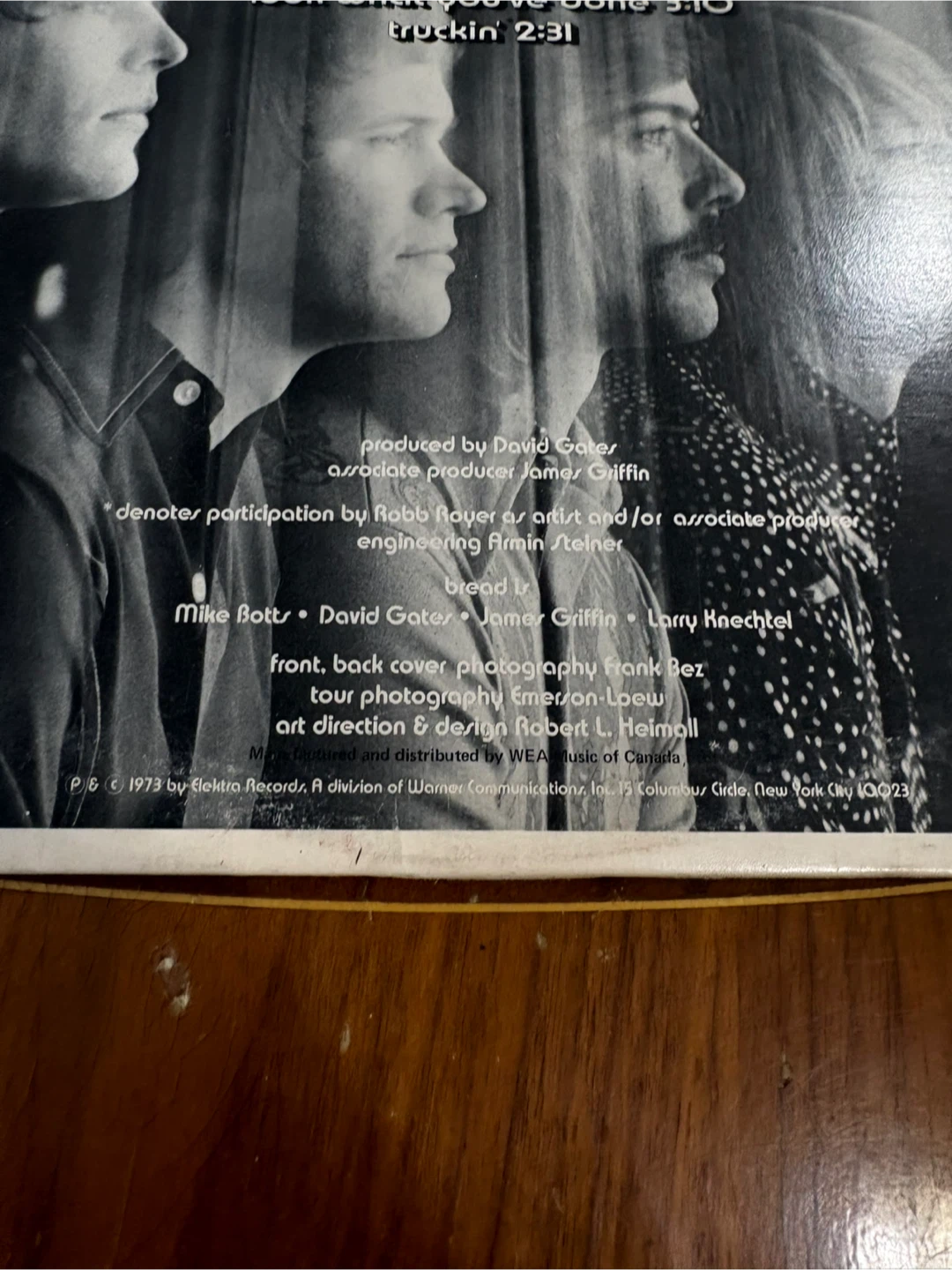 The Best of Bread Vinyl Record Elektra 75056 - photo 4