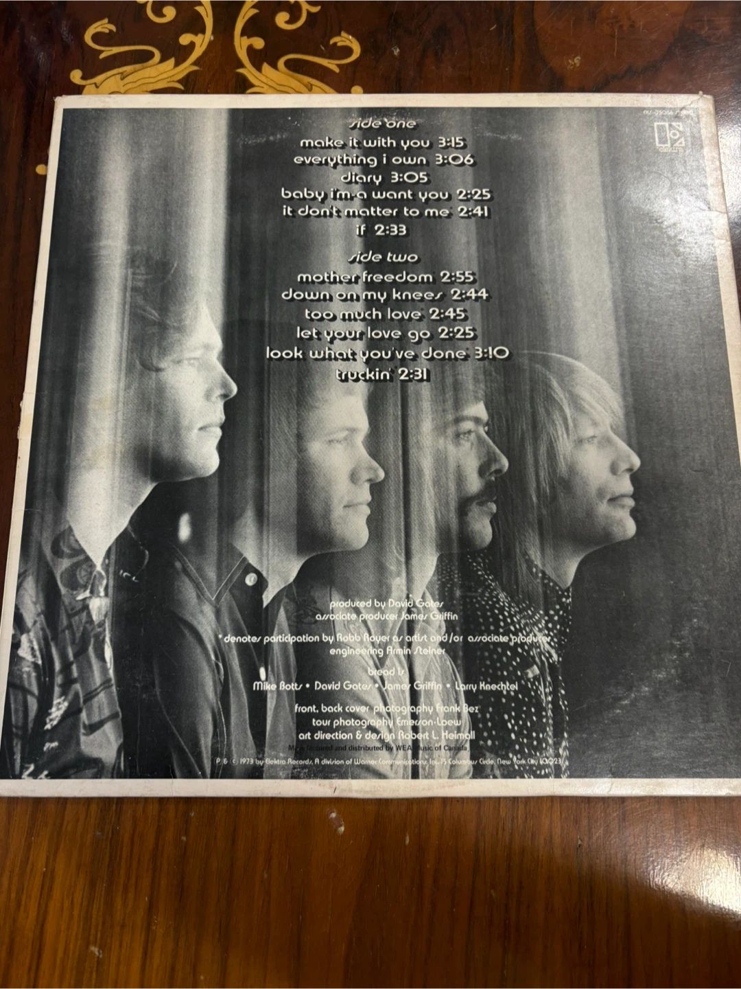 The Best of Bread Vinyl Record Elektra 75056 - photo 2