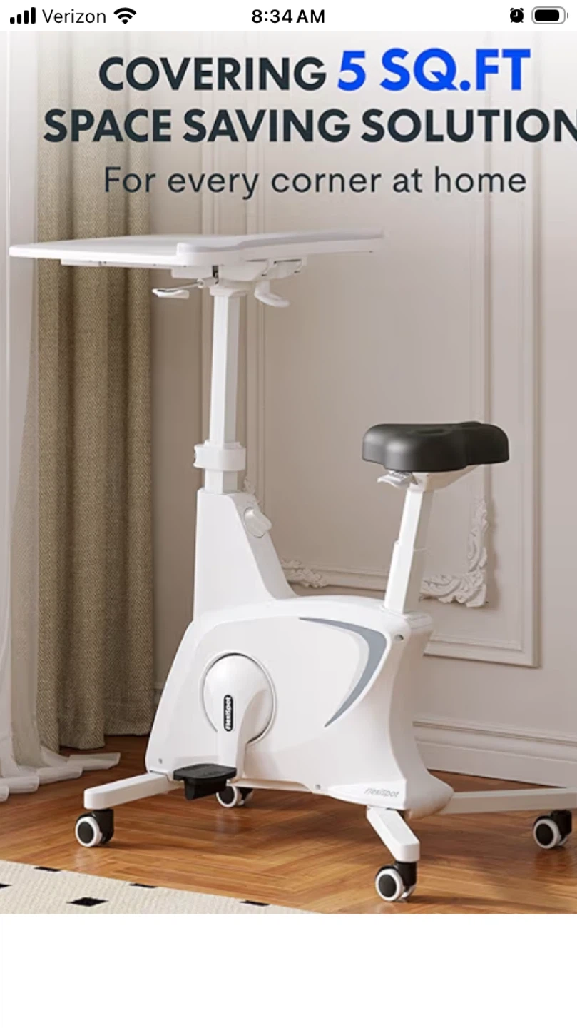 Indoor Bike With Removable Desk