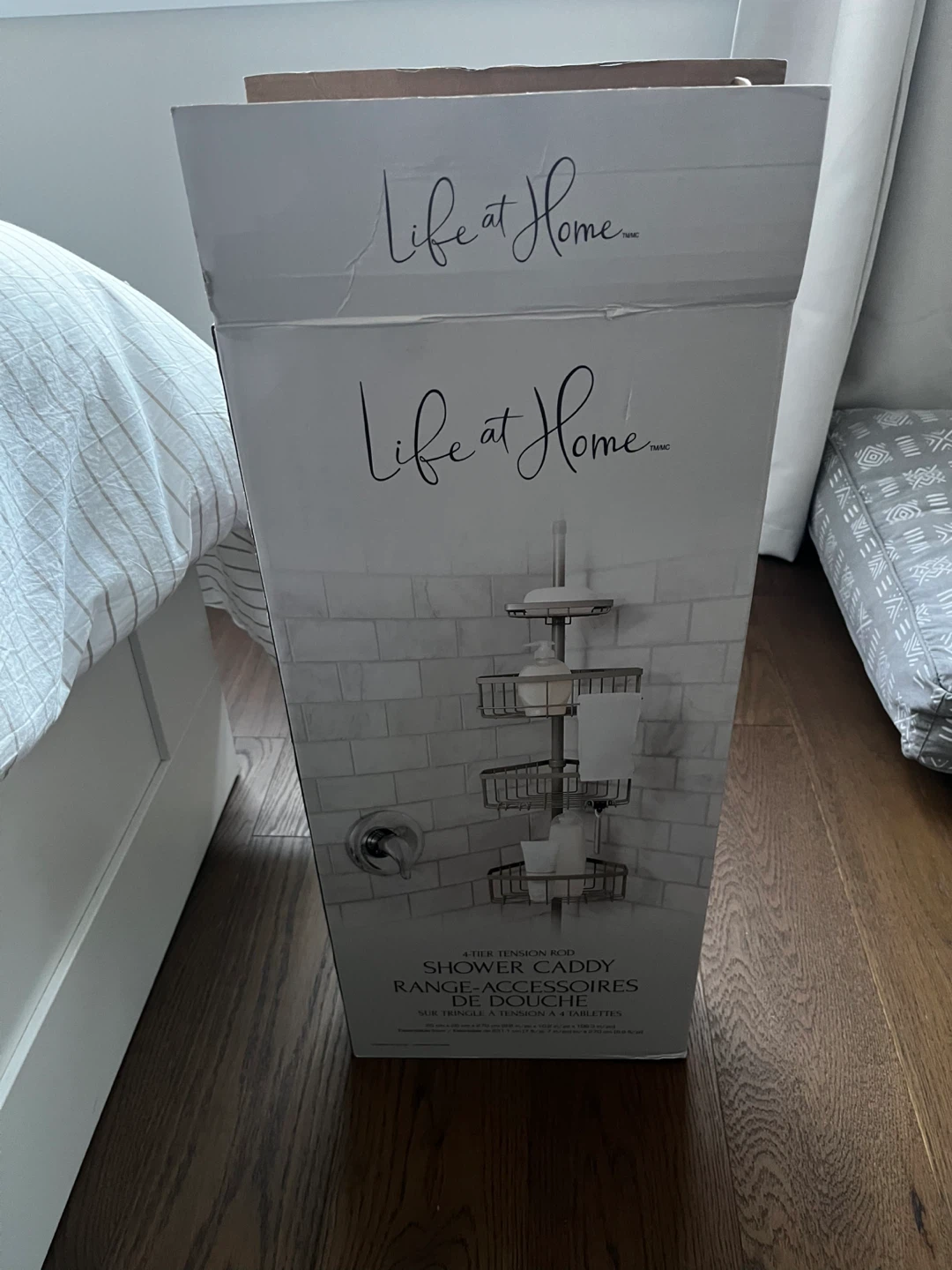 Life at Home 4-Tier Tension Rod Shower Caddy