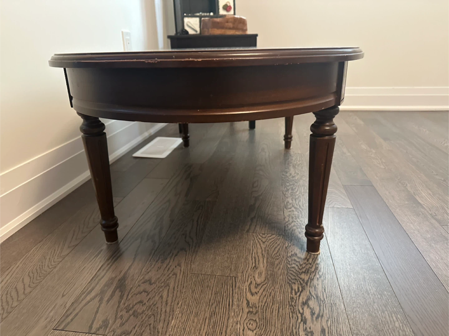 Wooden Oval Coffee Table - photo 2
