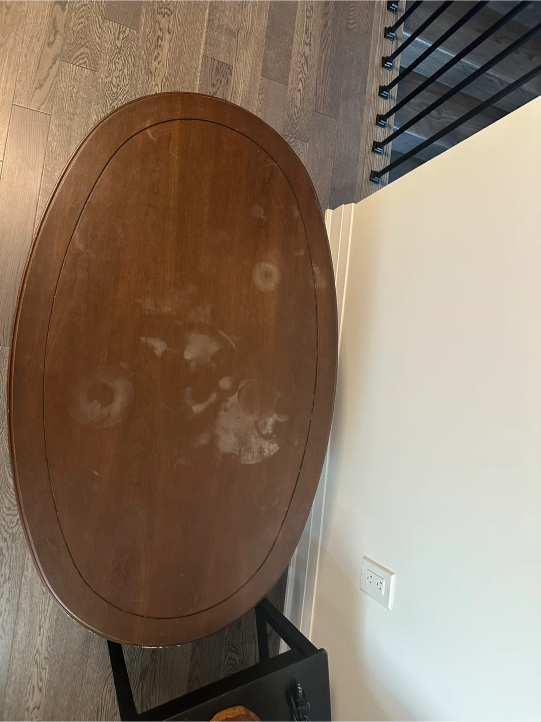 Wooden Oval Coffee Table - photo 3